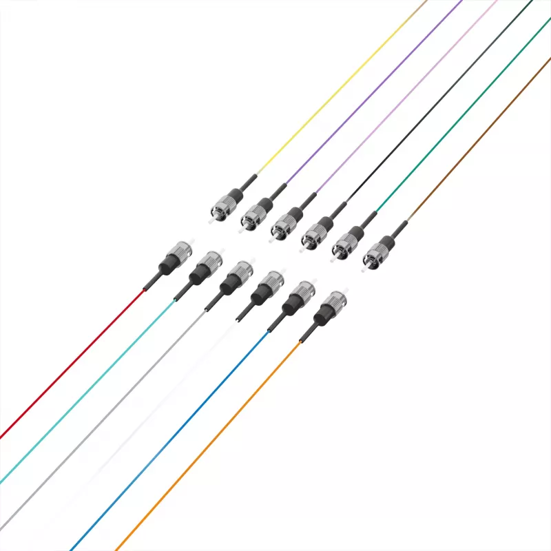EFB Fiber pigtail ST 50/125µm OM4, set de 12 colores, 2m