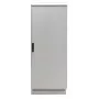 EFB Elektronik rack de red 19 inch IP55 24U 800x800 con zócalo premontado, gris claro RAL 7035