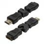 LogiLink adaptador HDMI en ángulo 270° conector macho a conector hembra 4K 60Hz