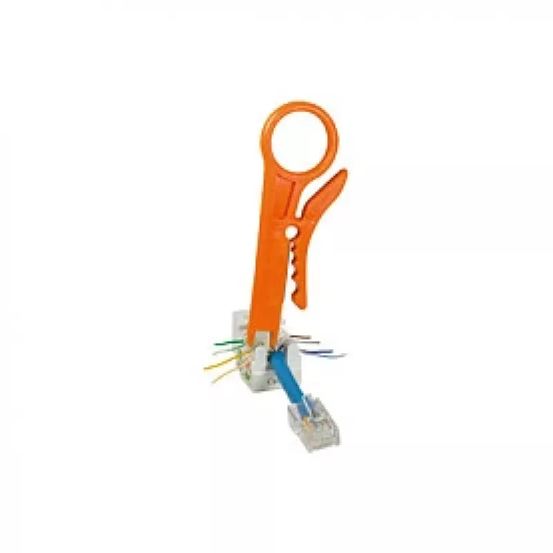 LogiLink herramienta de inserción LSA con función pelacables, plástico, negro/gris