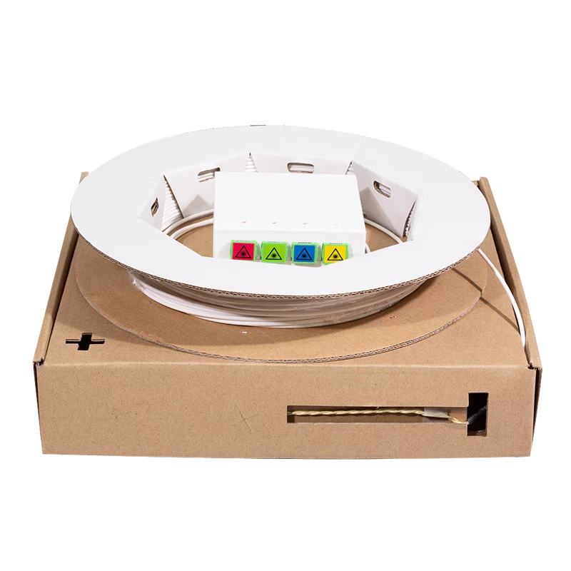 LogiLink caja de empalme FTTH 4x SC/APC con cable de conexión de 40 m, blanco