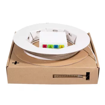 LogiLink FB4SC50 caja de terminación FTTH con cable OS2 monomodo SC/APC de 50 m, blanco
