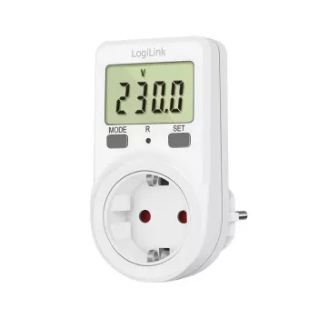 LogiLink medidor de consumo eléctrico, pantalla LCD de 1,5