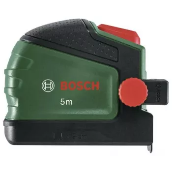 Bosch 1600A03318 cinta métrica de 5m con clip para lápiz (verde/negro)