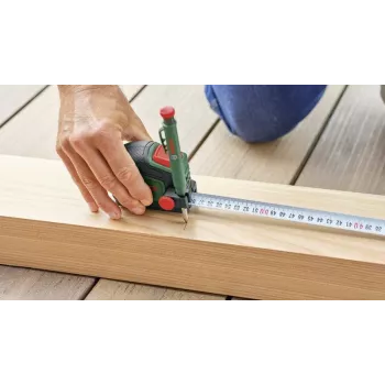 Bosch 1600A03318 cinta métrica de 5m con clip para lápiz (verde/negro)