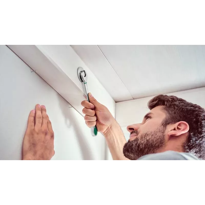 Bosch juego de llaves de carraca combinadas de 8 piezas con carraca reversible de 72 dientes, cromo vanadio, métrico 8-19 mm, maletín verde/negro