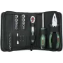 Bosch set de herramientas Starter, 26 piezas (verde/negro, con estuche textil con cremallera)