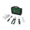 Bosch set de herramientas Starter, 26 piezas (verde/negro, con estuche textil con cremallera)