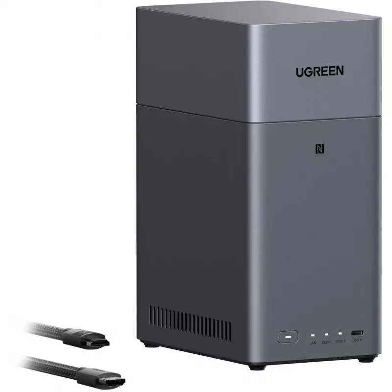 UGREEN DH2300 pack con 2x Seagate IronWolf NAS 4TB CMR (negro)