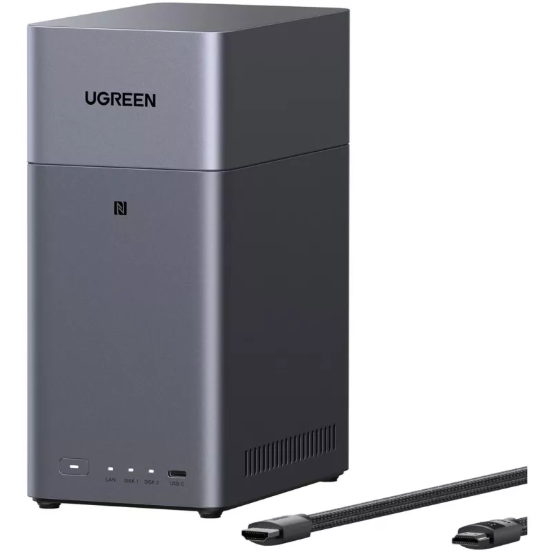 UGREEN DH2300 pack con 2x Seagate IronWolf NAS 4TB CMR (negro)