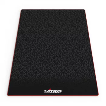 Nitro Concepts alfombrilla de suelo para rigs de sim racing, 150 x 75 cm, antideslizante, negra