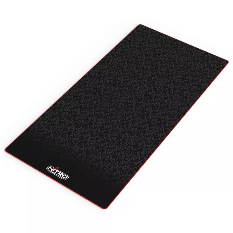 Nitro Concepts alfombrilla de suelo para rigs de sim racing, 150 x 75 cm, antideslizante, negra
