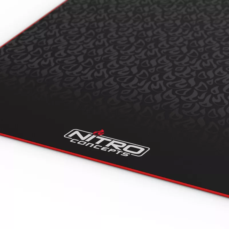 Nitro Concepts alfombrilla de suelo para rigs de sim racing, 150 x 75 cm, antideslizante, negra