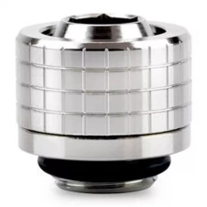 Thermal Grizzly DeltaMate racor para tubo, latón - níquel brillante, ST13 (13 mm de diámetro exterior, G1/4 pulgadas)