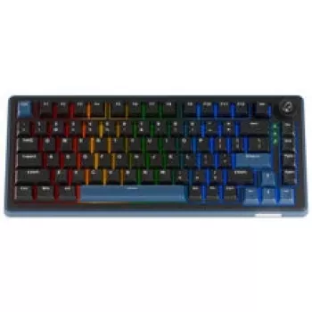 Ducky OK-M 75 teclado gaming, 75%, hot-swappable, RGB, ANSI - KTT Baby Blue Switches