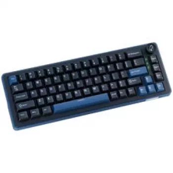 Ducky OK-M 65 teclado gaming mecánico, formato 65%, hot-swappable, retroiluminación RGB, layout ANSI, KTT Baby Blue Switches