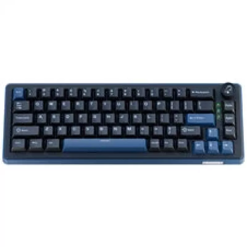 Ducky OK-M 65 teclado gaming mecánico, formato 65%, hot-swappable, retroiluminación RGB, layout ANSI, KTT Baby Blue Switches