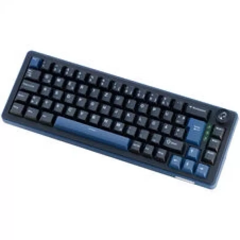 Ducky OK-M 65 teclado gaming mecánico, formato 65%, switches lineales KTT hot-swappable, RGB por tecla, ISO, keycaps PBT Double-Shot, con cable USB-C, negro