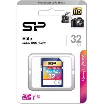 Silicon Power Elite SDHC 32GB UHS-I tarjeta de memoria (SP032GBSDHAU1V10)