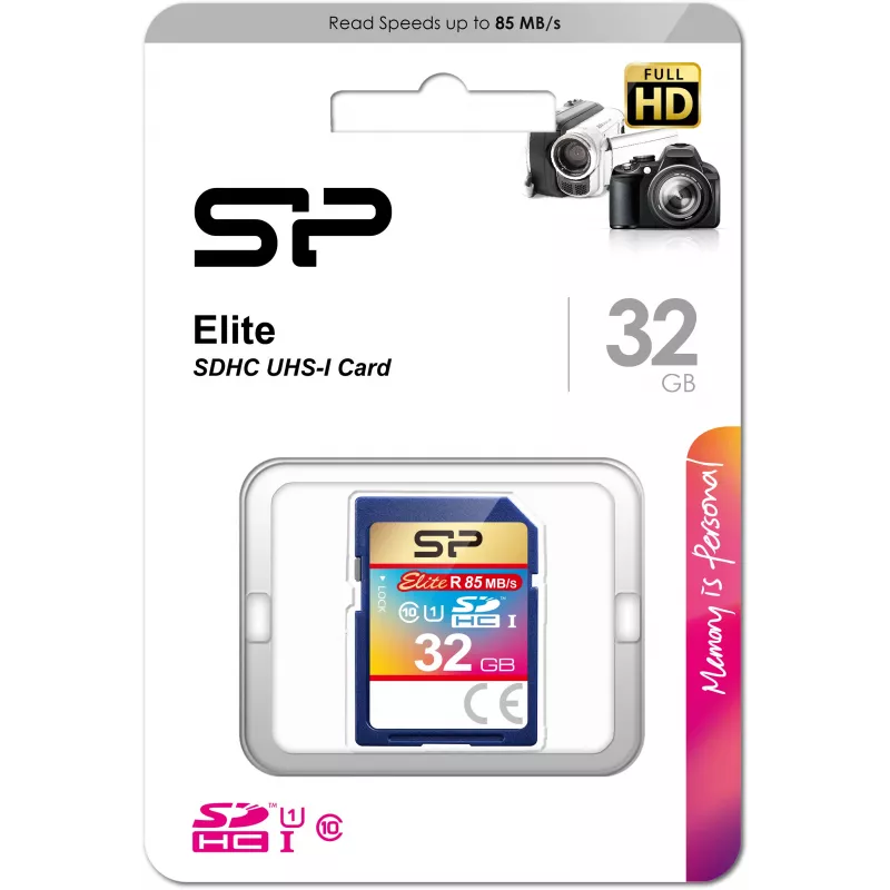Silicon Power Elite SDHC 32GB UHS-I tarjeta de memoria (SP032GBSDHAU1V10)