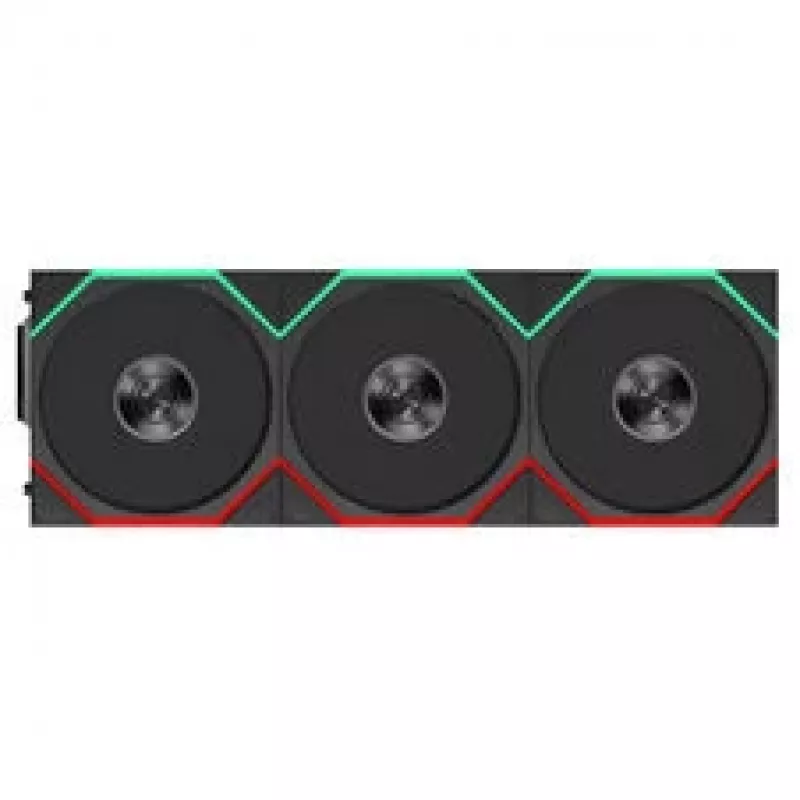 Lian Li UNI FAN TL FLEX Wireless ARGB Reverse Blade Ventilador 120mm Pack de 3 con controlador, negro