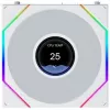 Lian Li UNI FAN TL120 LCD FLEX Wireless ARGB blanco 120 mm Reverse Blade Ventilador de caja