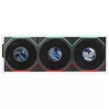 Lian Li UNI FAN TL LCD FLEX Wireless ARGB Reverse Blade Ventilador 120mm pack de 3 con controlador, negro