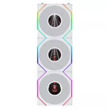 Lian Li UNI FAN TL120 LCD FLEX Wireless ARGB Reverse Pack de 3 blanco 120mm Ventilador de caja