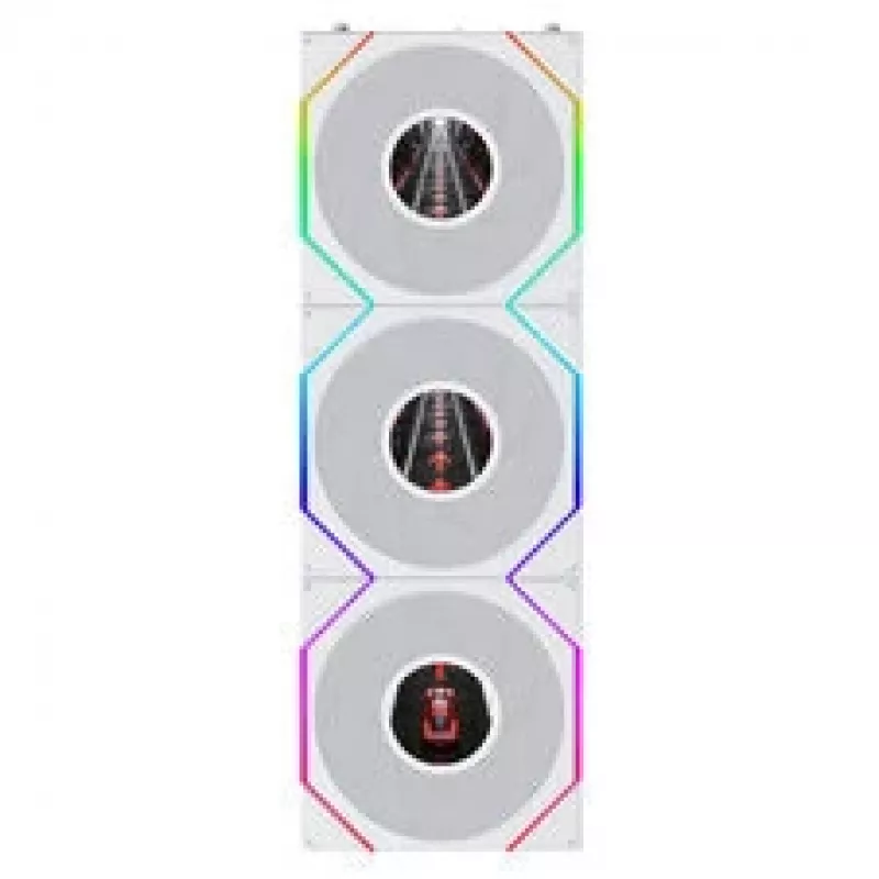Lian Li UNI FAN TL120 LCD FLEX Wireless ARGB Reverse Pack de 3 blanco 120mm Ventilador de caja