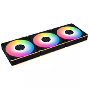 Lian Li UNI FAN CL FLEX Wireless ARGB Reverse Blade Ventilador 120mm PWM pack de 3 con controlador, negro