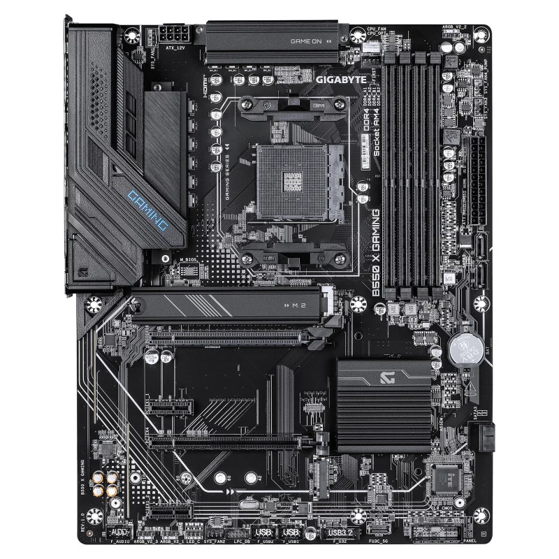 Placa base GIGABYTE B550 X Gaming AM4 ATX con DDR4, 2.5GbE, Wi-Fi 6, 2x M.2