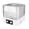 MEO MR-768 MAESTRO Deshidratador de verduras y frutas, 520 W, 5 niveles, temperatura ajustable 35-70°C, temporizador hasta 48h, Blanco y Transparente