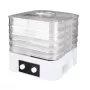 MEO MR-768 MAESTRO Deshidratador de verduras y frutas, 520 W, 5 niveles, temperatura ajustable 35-70°C, temporizador hasta 48h, Blanco y Transparente