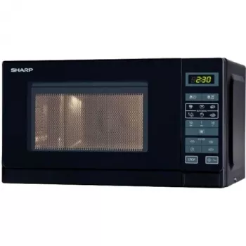 Sharp R-242(BK)W Microondas solo - 20 litros - 800 W - Negro