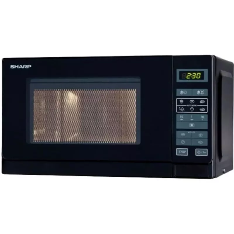 Sharp R-242(BK)W Microondas solo - 20 litros - 800 W - Negro