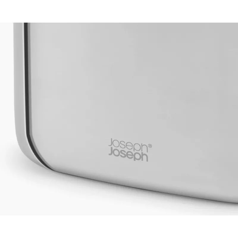 Joseph Joseph EasyStore Luxe Soporte grande para cepillos de dientes de acero inoxidable