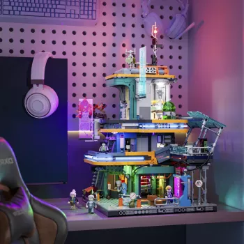 LUMIBRICKS Cyberpunk Neoncity - Apartment Puzzle de 1000 piezas