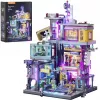 LUMIBRICKS Cyberpunk Neoncity Gamestack Letrero de neón LED