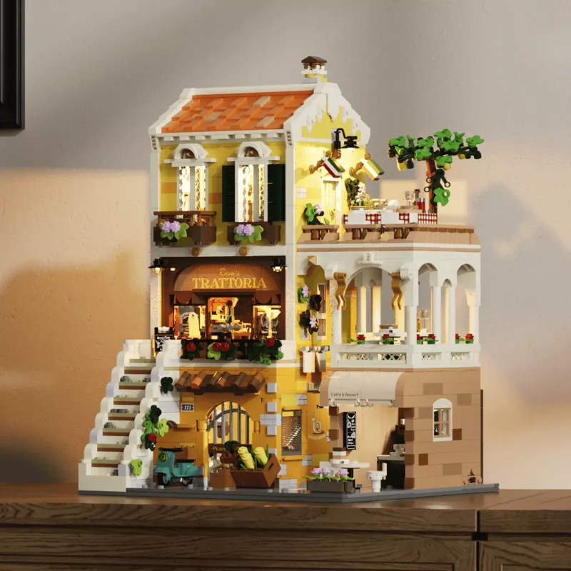 LUMIBRICKS Restaurante italiano de estilo rústico