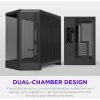 NZXT H6 2026 caja gaming mid-tower airflow negra cristal templado