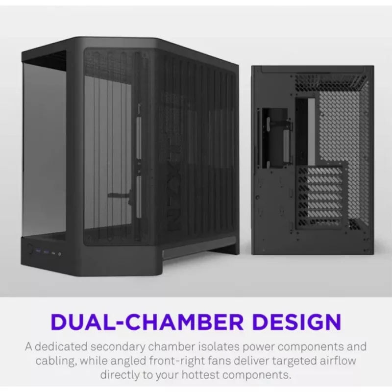 NZXT H6 2026 caja gaming mid-tower airflow negra cristal templado