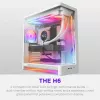 NZXT H6 2026 caja gaming mid-tower airflow blanca cristal templado