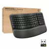 Logitech Ergo Series Wave Keys for Business teclado ergonómico inalámbrico, distribución italiana, grafito