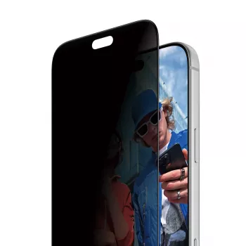 PanzerGlass protector de pantalla de privacidad 2-Way para iPhone 17 Pro Max / 18 Pro Max, Ultra-Wide Fit con FastFit