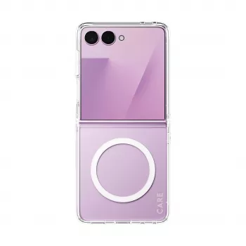 PANZERGLASS CARE Urban Case Clear con Qi Blanco para Samsung Galaxy Z Flip8 / Z Flip7