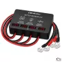 Qoltec 48V equilibrador de baterías para 4 baterías de 12V | 10A | AGM GEL LiFePO4 | LED