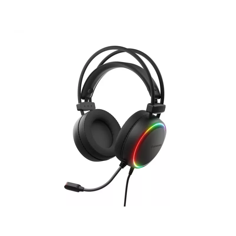 Genesis Neon 614 Auriculares gaming USB RGB con micrófono, negros