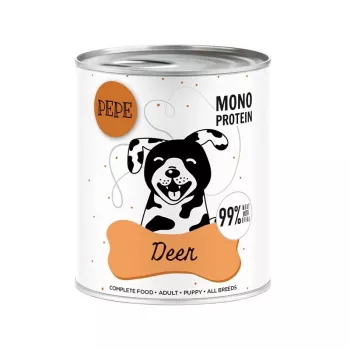 Paka Zwierzaka Pepe Ciervo Comida húmeda para perros con ciervo 800g