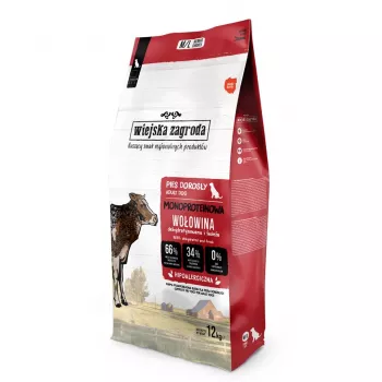 WIEJSKA ZAGRODA Monoproteico Ternera Pienso para perros - 12kg