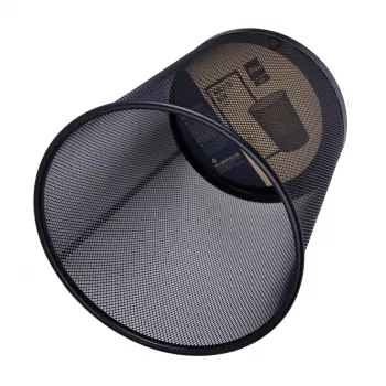 Deli papelera de malla 12L negra